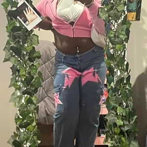 Hand Painted Bape Inspired Jeans